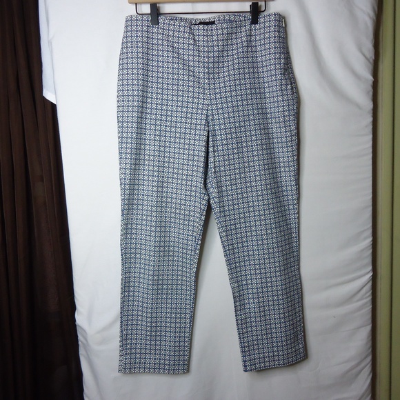 Talbots Pants - Talbots Geometric Heritage Cropped Pants